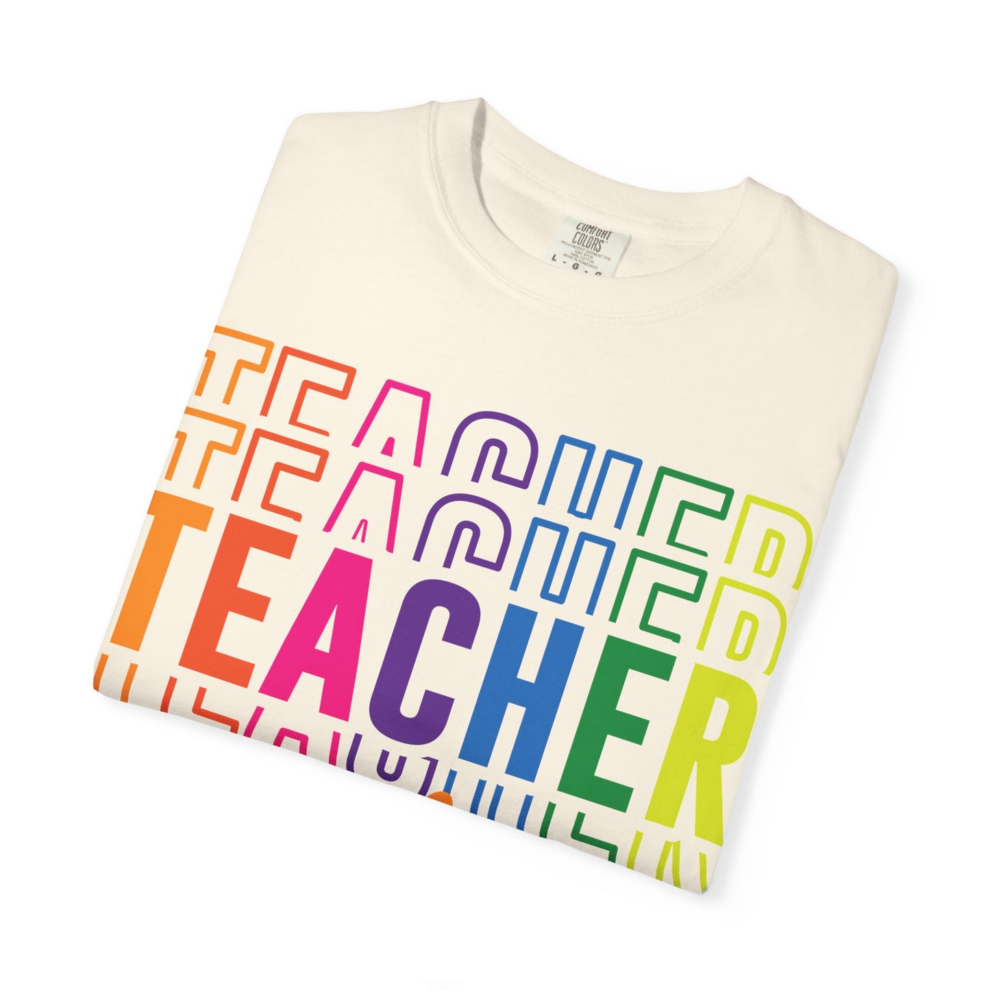 Vibrant Teacher Life T-shirt, Gift for Teachers, School Apparel, Teacher Appreciation Day, Classroom Wardrobe, Unisex Floral Tee