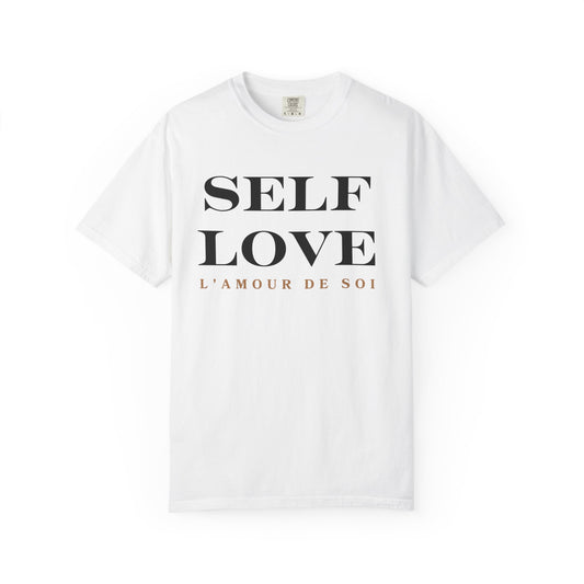 Graphic Tee - Self Love l'amour de soi French Typography